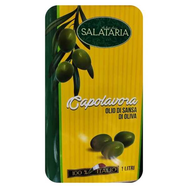 Масло оливковое Salataria Capolavora жестяная банка, 1 л