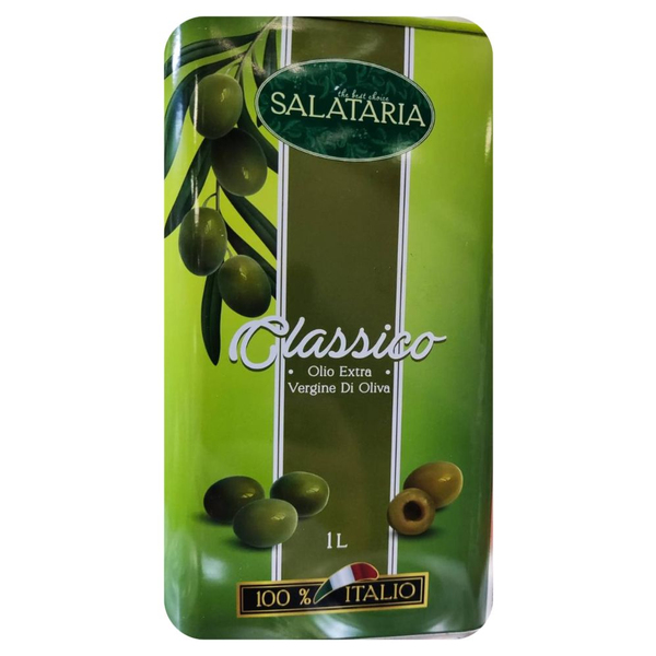 Масло оливковое Salataria Classico Extra Virgin жестяная банка, 1 л